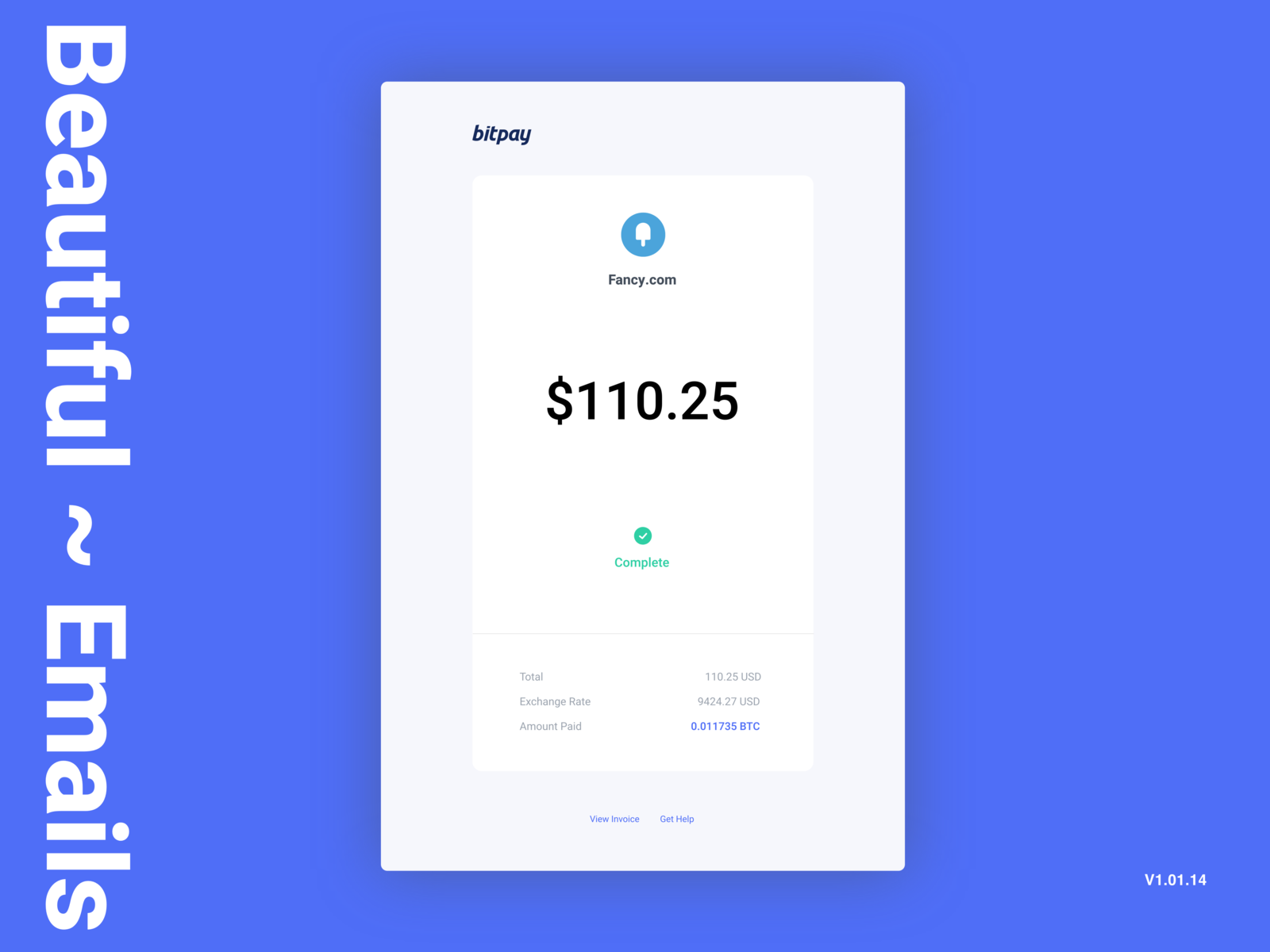 Bitcoin Payment Receipt Concept By Ash Bhimasani For BitPay On Dribbble