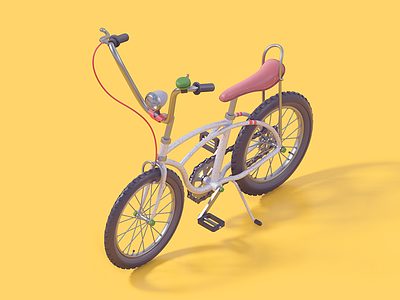 Bicycle 3d bicycle c4d modeling sculpture toy