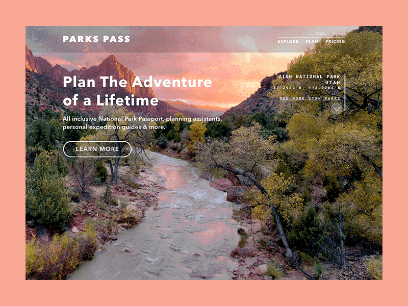 Daily UI challenge #003 — Landing page