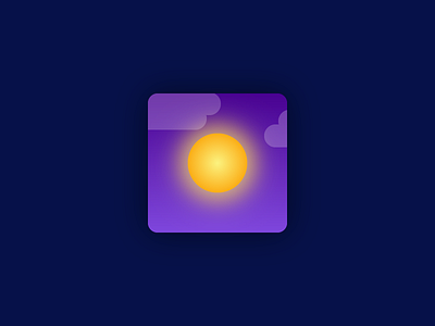 Daily UI challenge #005 — App Icon 005 app challenge clean dailyui design gradient icon mobile ui ux weather