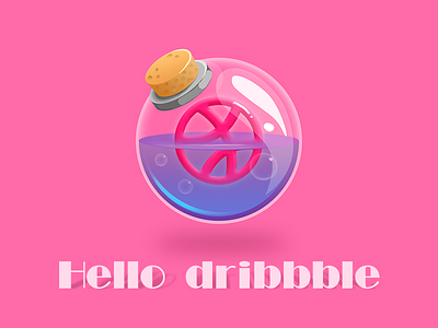 Hello dribbble icon ui