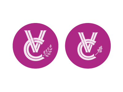 Violet Crown (revision)… c capitals initials monogram nature v work in progress