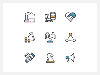 Icons - Business/Economy branding business chess clean climate economy environment icon illustration money oil