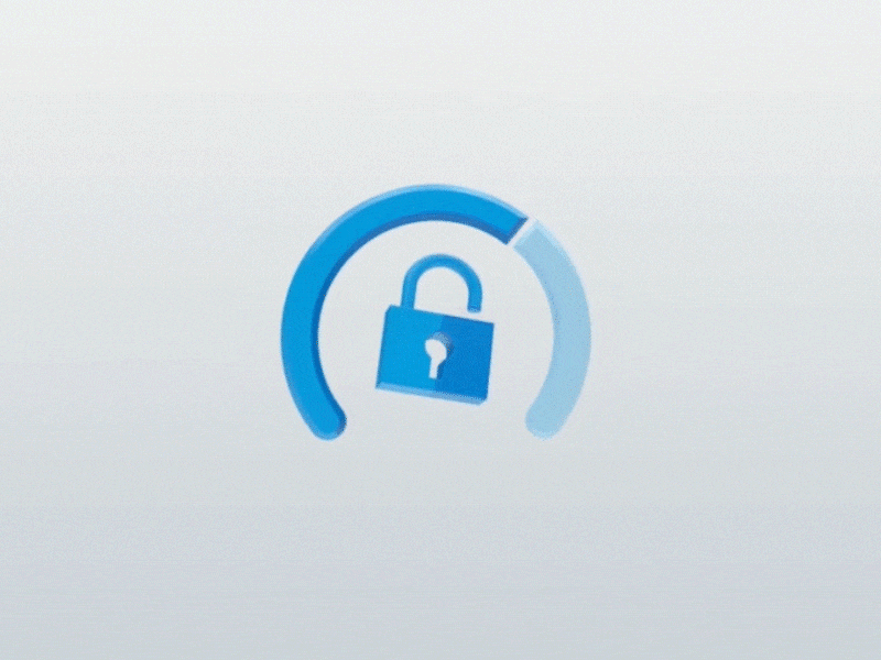 Telenor Icon animation blue icon illustration lock telenor