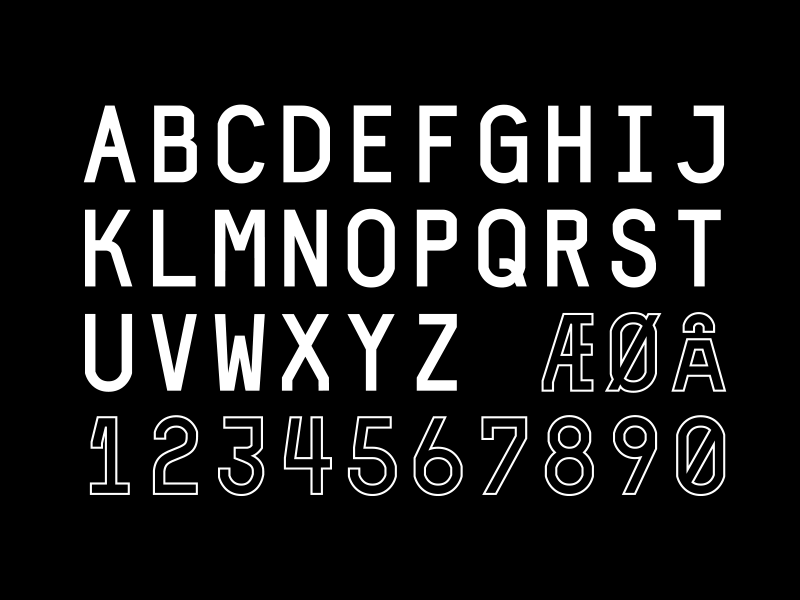 Interval Font by Simen Myklebust on Dribbble