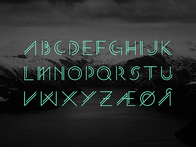 Njord Typeface custom type font lettering typeface typography