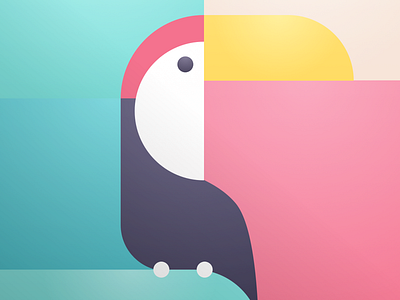 Abstract Parrot dailyui shapes sketch