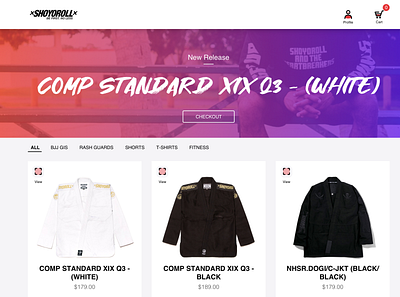 Jiu-Jitsu Home Page concept design ui webdesign website