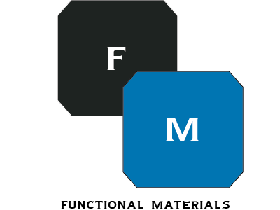 Functional Materials colour logo branding logo