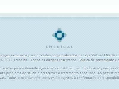 LMedical Footer footer logo medical webdesign