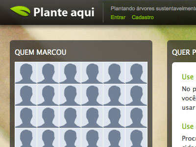 Plante Aqui app ui web app web design