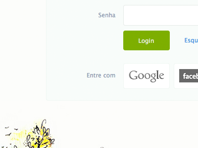 Plante Aqui Login facebook google login services web design