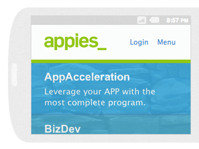 Appies, 320x240 appies mobile responsive design web design