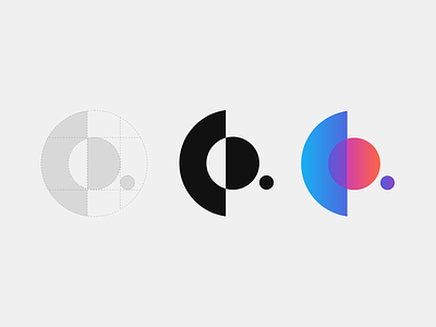 Gradients and circles circles company fake gradients logo