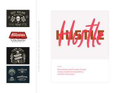 Poster #3 80s biker culture company values concept hustle office decor poster prefer take action work hard