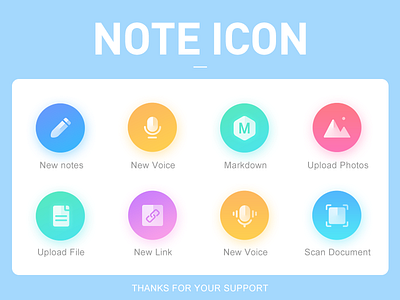 note icon app color design icon note ui
