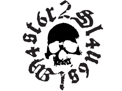 2 Slaves 1 Master Logo branding heavy metal logo occult