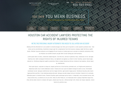 Redesign for Texas Car Accident Lawyer branding graphic design identity lawyer legal logo ui web design