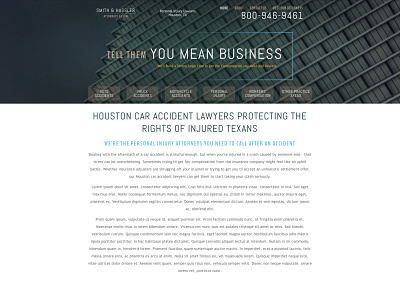 Redesign for Texas Car Accident Lawyer