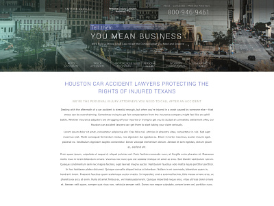 Homepage Design Concept for Legal Client