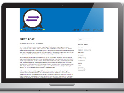 Equal Dialogues Website branding identity design logo non profit web design