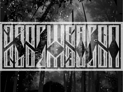 DropWeapon Album Art album cover branding graphic design logo metal punk