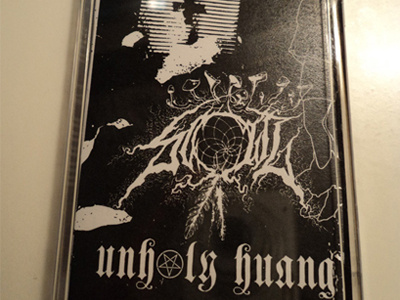 Unholy Huang Cassette cassette graphic design metal printed matter typography