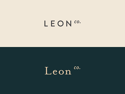 Leon Co. branding exploration identity logo logotype mark san serif serif