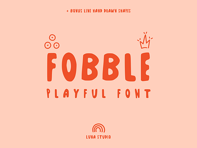 Fobble Font brand branding branding design font font awesome font design logo logotype type type art typedesign typeface typefaces typo typographic typography