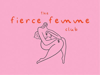 Femme font hand drawn