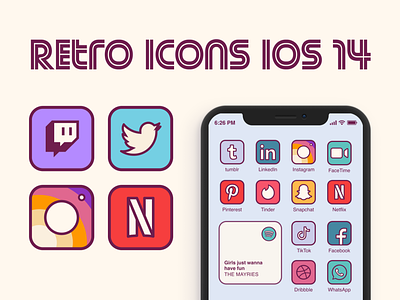 Retro icons home screen ios 14 funky icons home screen icon set icons icons pack ios 14 retro retro home screen retro icons retro iphone screen