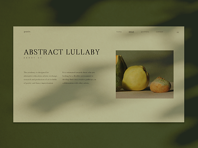 Lullaby UI Kit about about page architecture blogger bloggers design fashion green influencer kit lifestyle pack photography photography portfolio portfolio website psd template ui ui kit ui pack