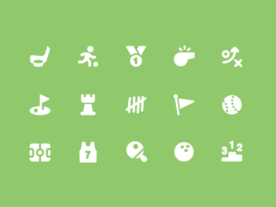 Pixi Icons - Sports and Games baseball basketball chess flag golf hockey icon icon set pixi sports vector whistle