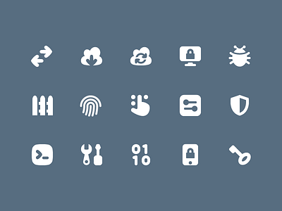 Pixi Icons - Network and Security