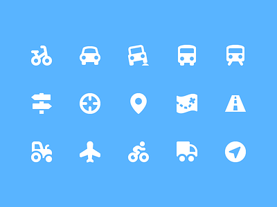 Pixi Icons - Transportation icon set icons pixi transportation ui