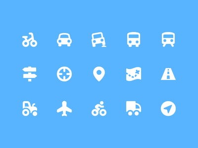 Pixi Icons - Transportation icon set icons pixi transportation ui