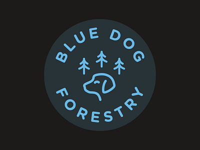 Blue Dog Sticker