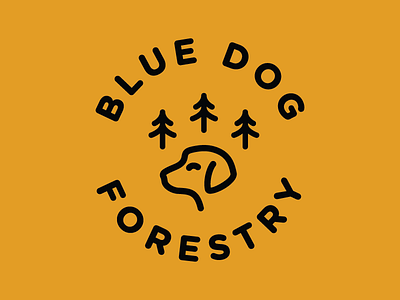 Blue Dog Transfer beer blue dog forestry im thirsty logo mark