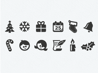 Christmas Icons christmas holiday icon icon set icons mono office ui vector