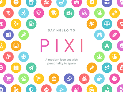 Pixi Icons glyph icon icon set icons interface pack pixi symbol ui vector