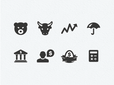 Investing Icons black icon set icons mono ui