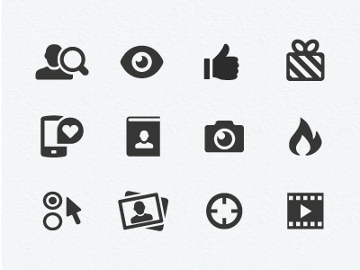 Social Media Icons black icon set icons mono social media ui