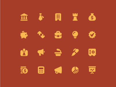 Business icons business icon icon set icons money ui vector