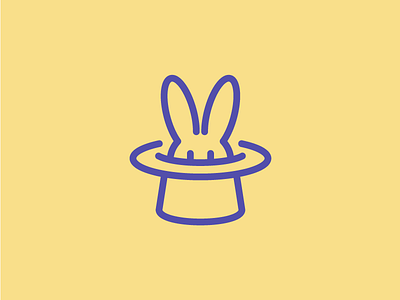 Abracadabra bunny icon icon set icons line magic rabbit ui vector