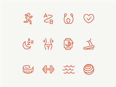 Fitness Icons fitness health icon icon set icons line ui vector
