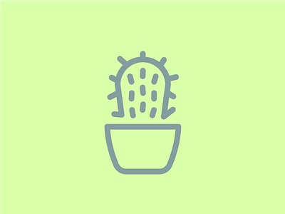 Don't touch! cactus icon set icons illustration vector