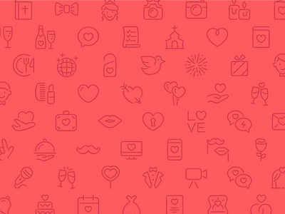 Wedding Line Icons