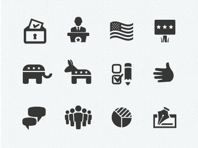 Politics Icons black icon set icons mono politics ui voting