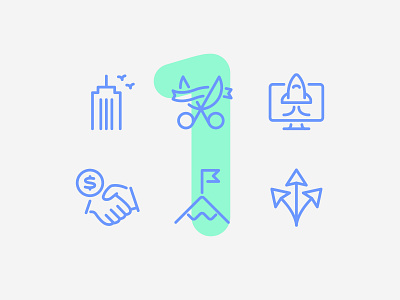 Day one here we come 60 6ixty app business design finance icon icon set icons illustration interface line ui vector