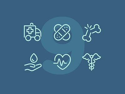 Day 9 health icon icon set icons illustration interface medical ui vector